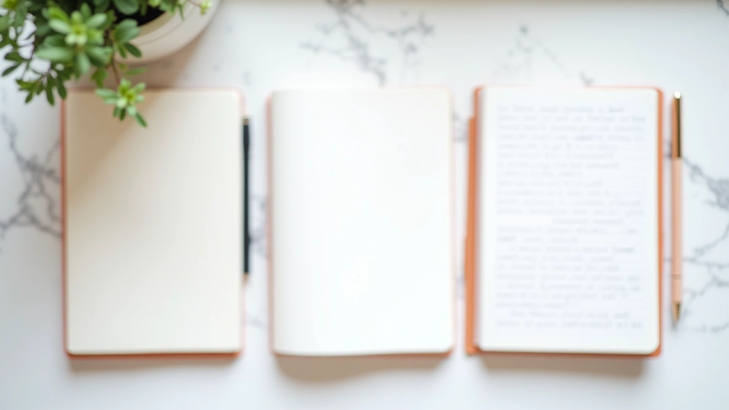 Différents styles de carnets et de stylos pour la journalisation